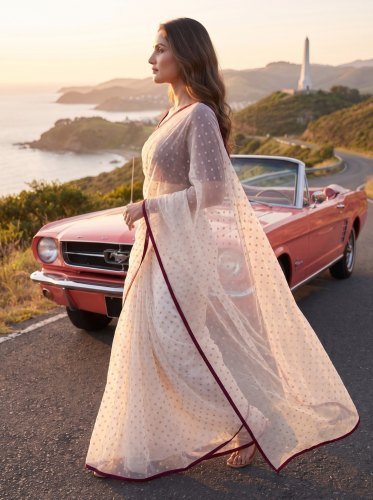 NXC Moss Butti Soft Saree for Women