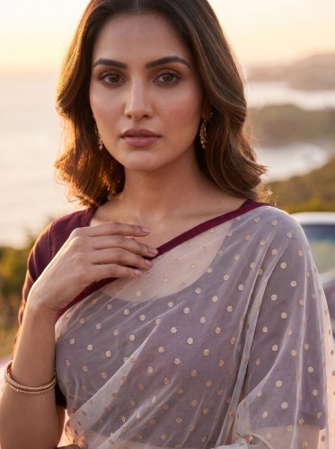 NXC Moss Butti Soft Saree for Women