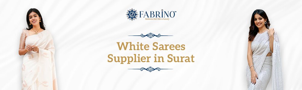 White Sarees in Surat
